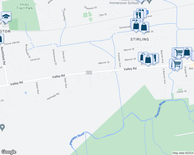 map of restaurants, bars, coffee shops, grocery stores, and more near 12 Stonehedge Road in Long Hill