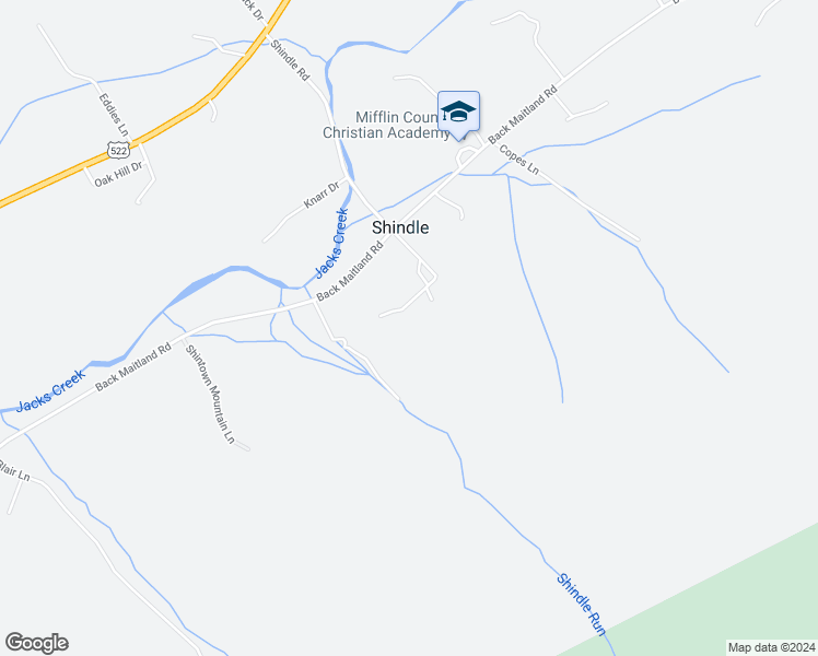 map of restaurants, bars, coffee shops, grocery stores, and more near 75 Black Forest Lane in McClure
