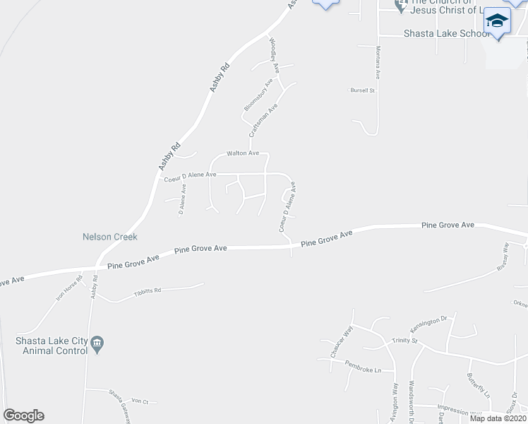 map of restaurants, bars, coffee shops, grocery stores, and more near 2481 Cana Drive in Shasta Lake