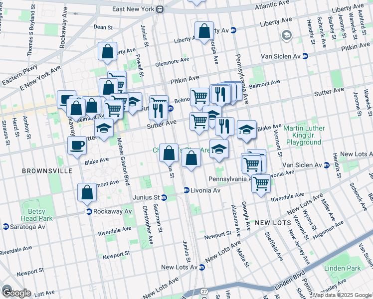 map of restaurants, bars, coffee shops, grocery stores, and more near 350 Snediker Avenue in Brooklyn