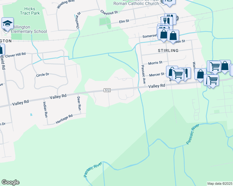 map of restaurants, bars, coffee shops, grocery stores, and more near 12 Stonehedge Road in Long Hill