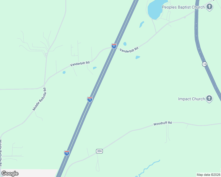 map of restaurants, bars, coffee shops, grocery stores, and more near 608 Woodruff Road in Mansfield