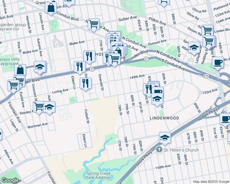 map of restaurants, bars, coffee shops, grocery stores, and more near in Brooklyn