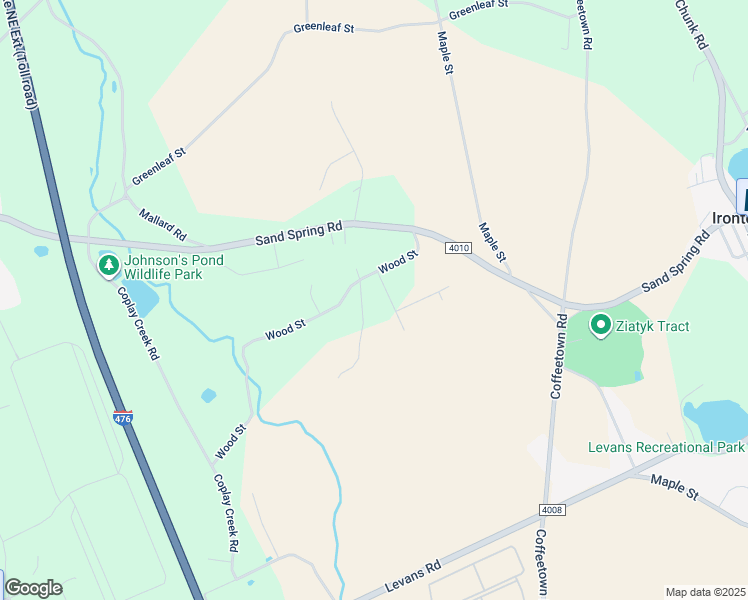 map of restaurants, bars, coffee shops, grocery stores, and more near 4242 Rosewood Road in Schnecksville