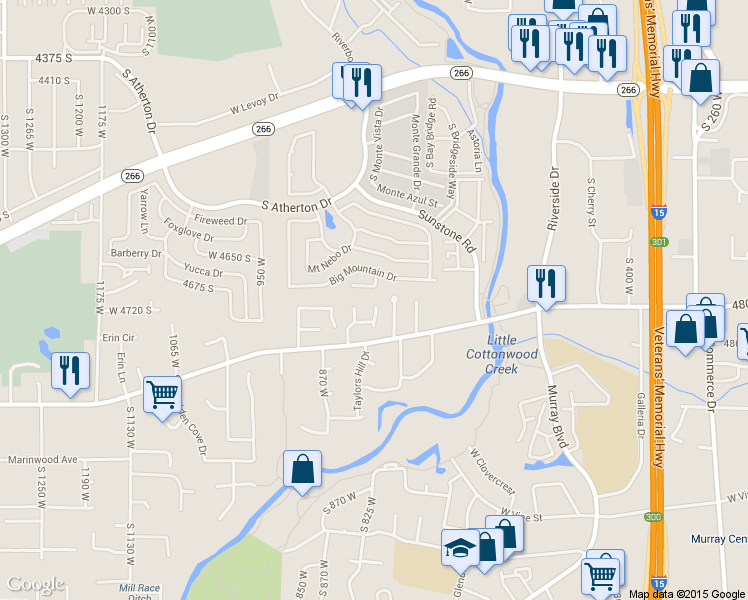 map of restaurants, bars, coffee shops, grocery stores, and more near 4722 Kaitlyn Ann Circle in Taylorsville