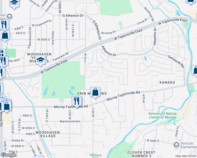map of restaurants, bars, coffee shops, grocery stores, and more near in Taylorsville