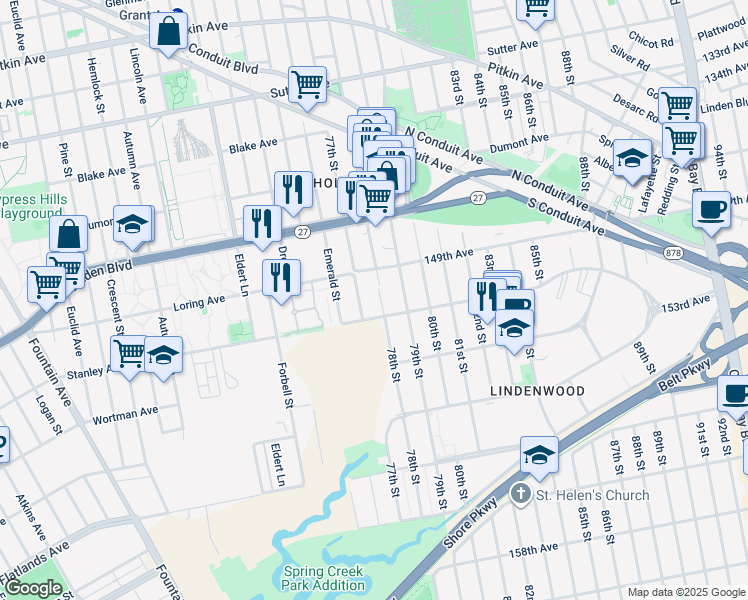 map of restaurants, bars, coffee shops, grocery stores, and more near in Brooklyn