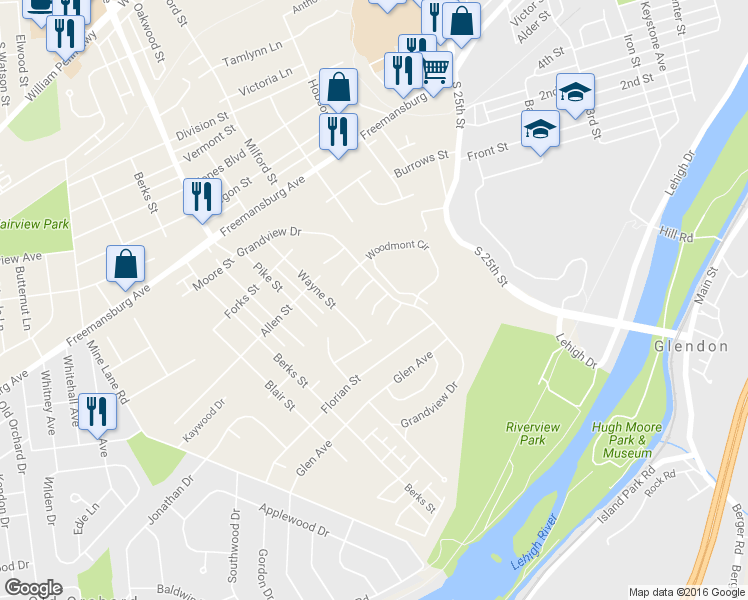 map of restaurants, bars, coffee shops, grocery stores, and more near 12 Pink Rose Lane in Easton