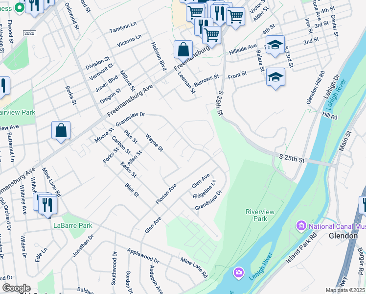 map of restaurants, bars, coffee shops, grocery stores, and more near 10 Pink Rose Lane in Easton