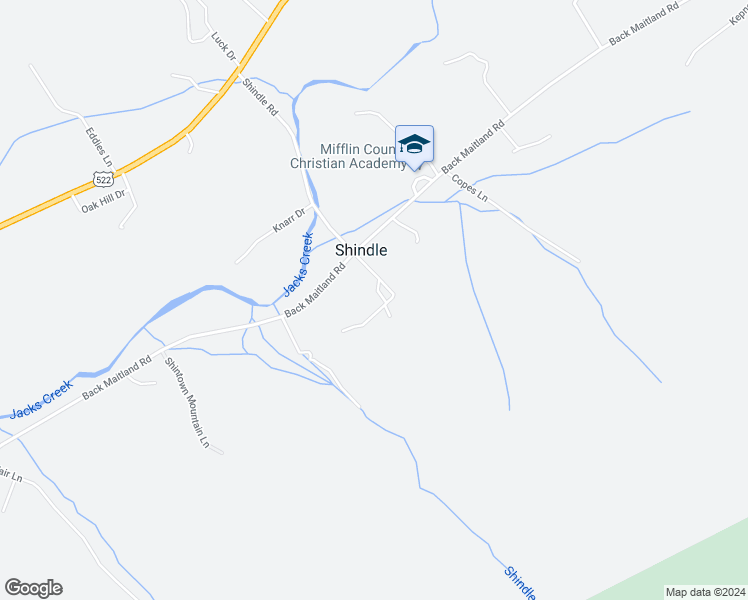 map of restaurants, bars, coffee shops, grocery stores, and more near 40 Mount Hollow Lane in McClure
