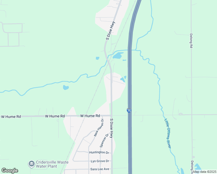 map of restaurants, bars, coffee shops, grocery stores, and more near 4910 South Dixie Highway in Cridersville