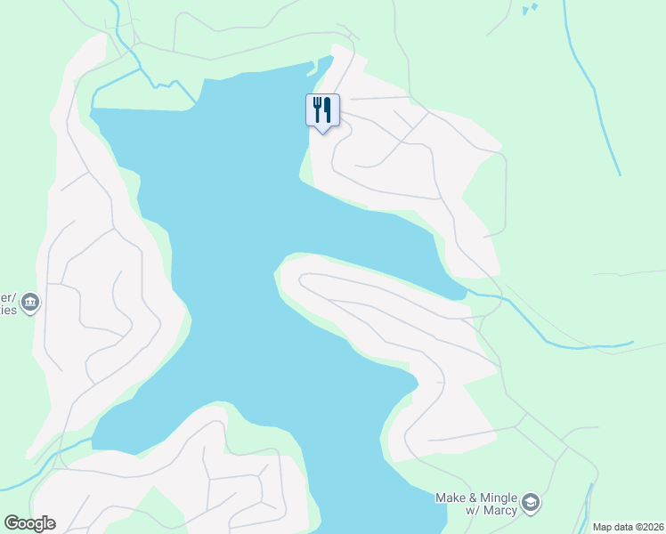 map of restaurants, bars, coffee shops, grocery stores, and more near 56 Cheyenne Trail in Malvern