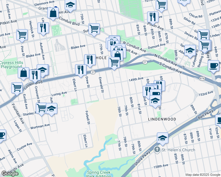 map of restaurants, bars, coffee shops, grocery stores, and more near in Brooklyn