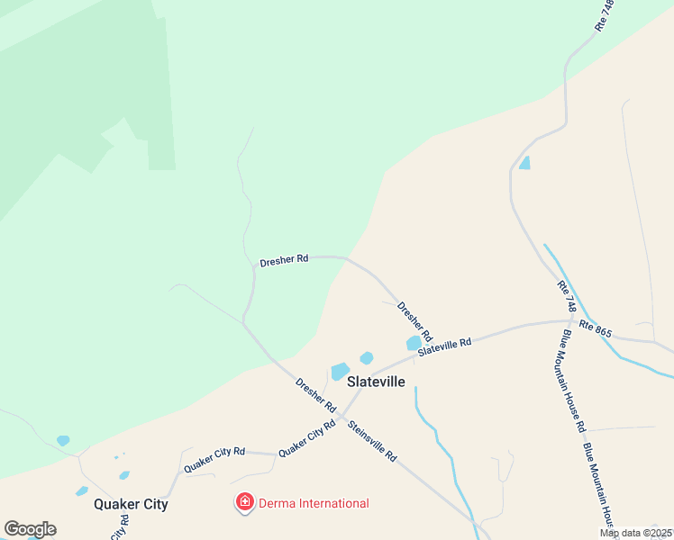map of restaurants, bars, coffee shops, grocery stores, and more near 7745 Dresher Road in Kempton