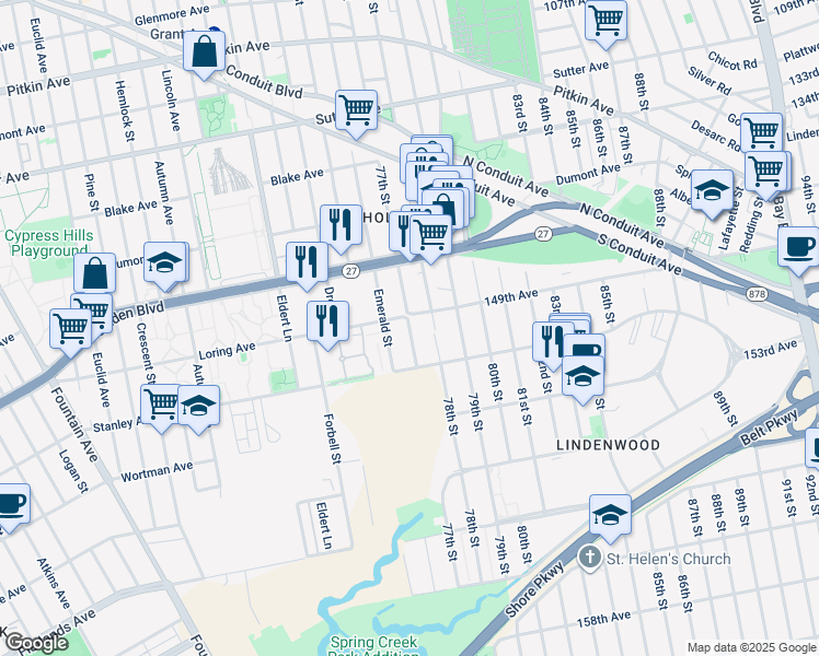 map of restaurants, bars, coffee shops, grocery stores, and more near in Brooklyn