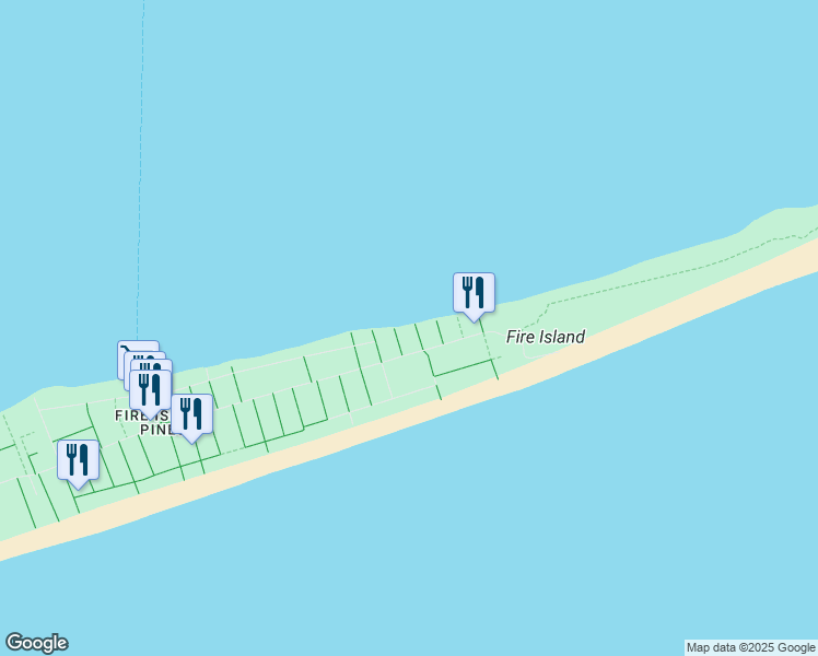 map of restaurants, bars, coffee shops, grocery stores, and more near 512 Fishermans Path in Sayville