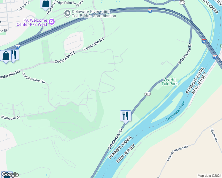 map of restaurants, bars, coffee shops, grocery stores, and more near 430 Inverness Circle in Easton
