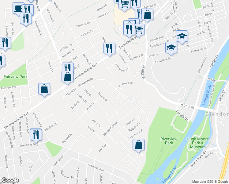 map of restaurants, bars, coffee shops, grocery stores, and more near 7 Gold Rose Lane in Easton