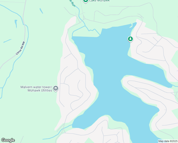 map of restaurants, bars, coffee shops, grocery stores, and more near 100 West Mohawk Drive in Malvern