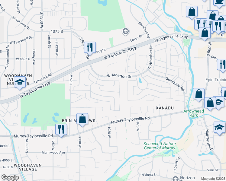 map of restaurants, bars, coffee shops, grocery stores, and more near 978 West 4650 South in Taylorsville