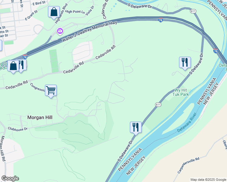 map of restaurants, bars, coffee shops, grocery stores, and more near 310 Inverness Circle in Easton