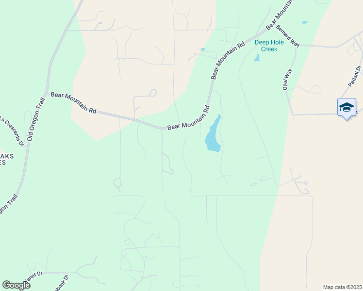map of restaurants, bars, coffee shops, grocery stores, and more near 13199 Bear Mountain Road in Redding
