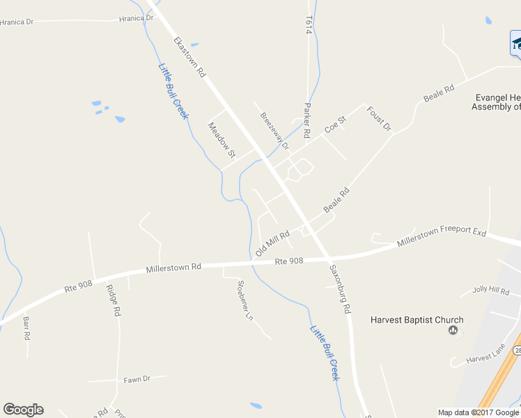 map of restaurants, bars, coffee shops, grocery stores, and more near 106 Painter Ave in Sarver