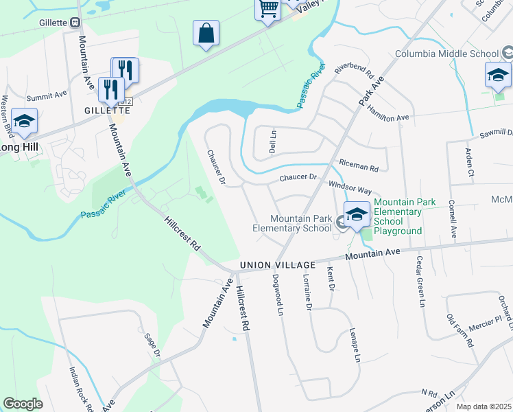 map of restaurants, bars, coffee shops, grocery stores, and more near 73 Cromwell Court in Berkeley Heights