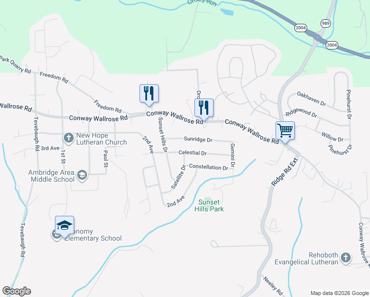map of restaurants, bars, coffee shops, grocery stores, and more near 195 Celestial Dr in Freedom