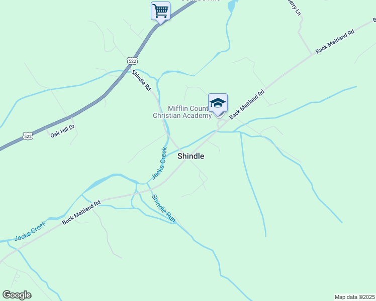 map of restaurants, bars, coffee shops, grocery stores, and more near 5015 Back Maitland Road in McClure