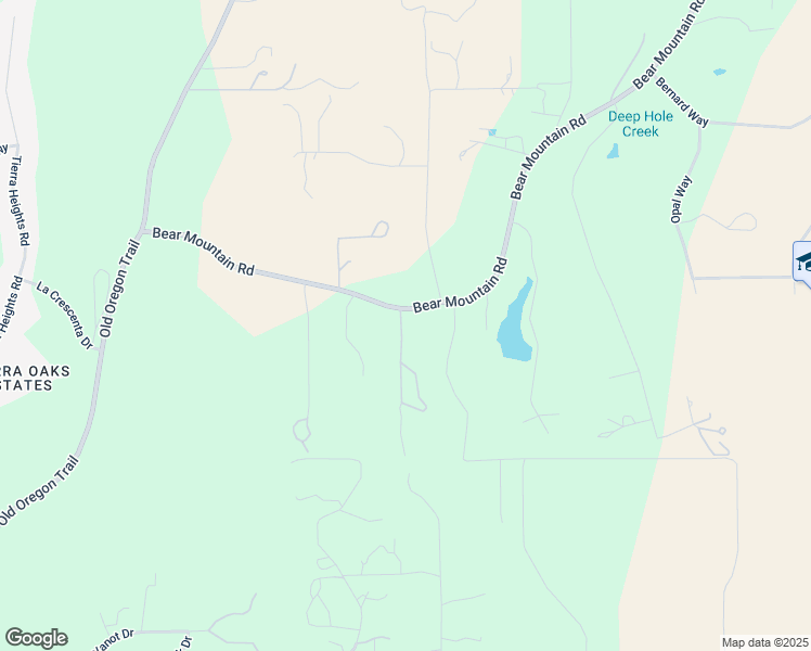 map of restaurants, bars, coffee shops, grocery stores, and more near 13199 Bear Mountain Road in Redding