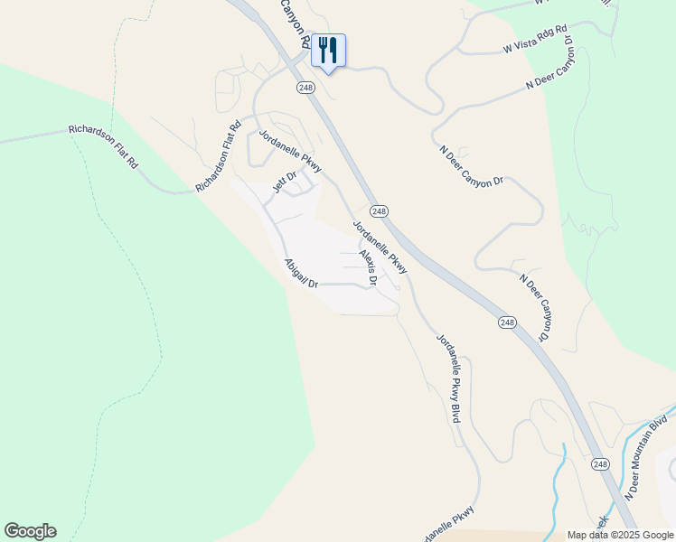 map of restaurants, bars, coffee shops, grocery stores, and more near 893 West Benjamin Place in Kamas