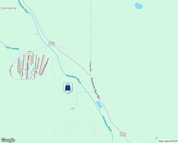 map of restaurants, bars, coffee shops, grocery stores, and more near 3475 O'Possum Run Road in Mansfield