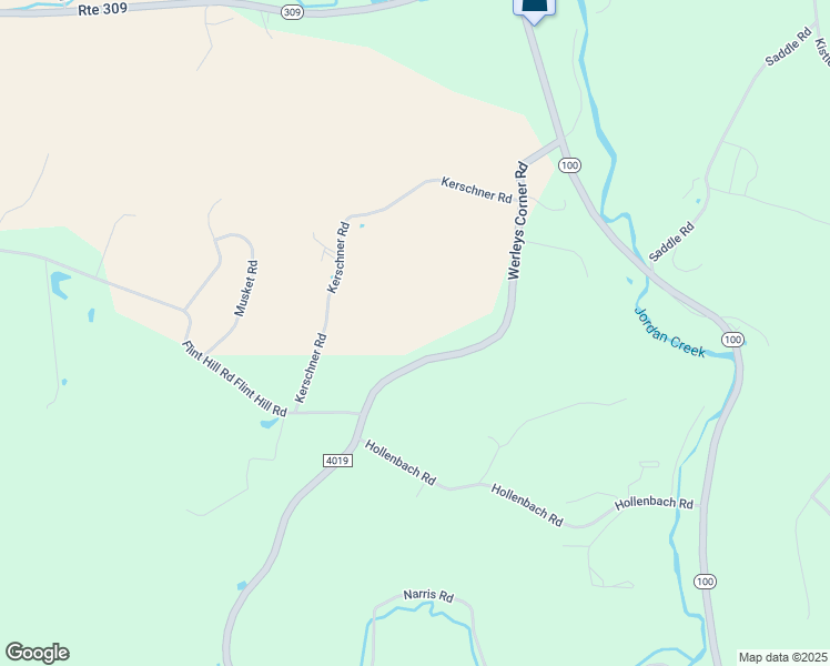 map of restaurants, bars, coffee shops, grocery stores, and more near 5750 Werleys Corner Road in New Tripoli