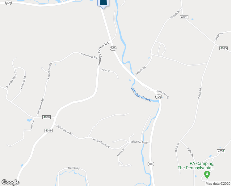 map of restaurants, bars, coffee shops, grocery stores, and more near 6548 Vixen Court in New Tripoli