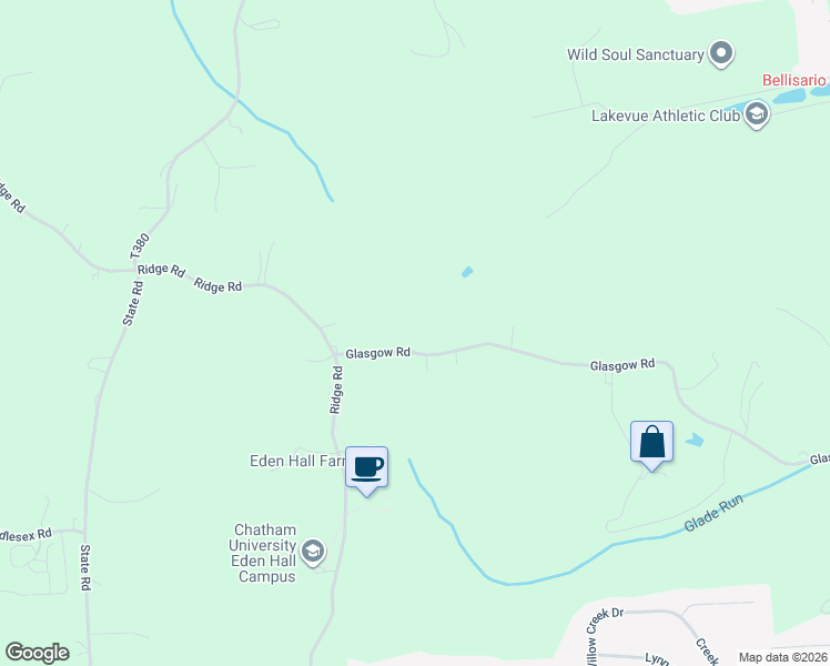 map of restaurants, bars, coffee shops, grocery stores, and more near 4252 Glasgow Road in Valencia