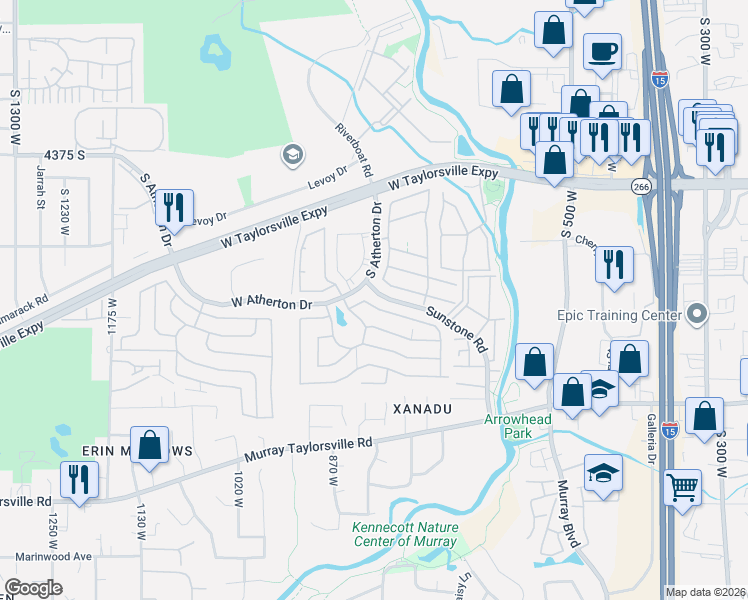 map of restaurants, bars, coffee shops, grocery stores, and more near 820 Mount Tuscarora Drive in Taylorsville