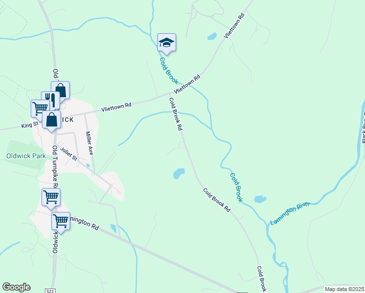 map of restaurants, bars, coffee shops, grocery stores, and more near 31 Cold Brook Road in Tewksbury