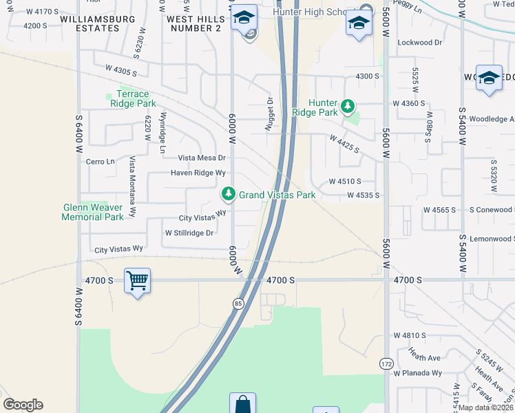 map of restaurants, bars, coffee shops, grocery stores, and more near in Salt Lake City