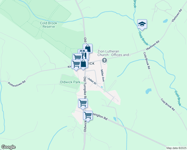 map of restaurants, bars, coffee shops, grocery stores, and more near 17 William Street in Flemington