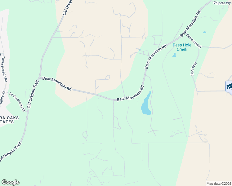 map of restaurants, bars, coffee shops, grocery stores, and more near 13160 Bear Mountain Road in Redding