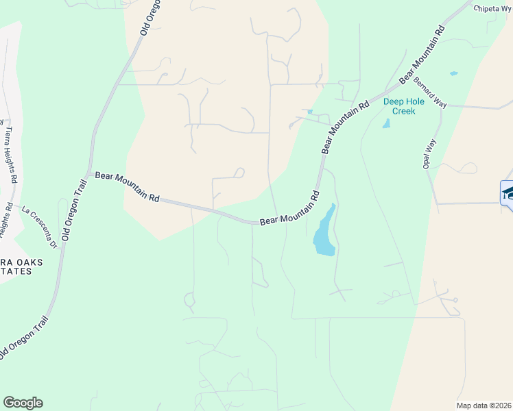 map of restaurants, bars, coffee shops, grocery stores, and more near 13160 Bear Mountain Rd in Redding