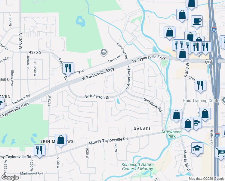 map of restaurants, bars, coffee shops, grocery stores, and more near 888 Little Mountain Drive in Taylorsville
