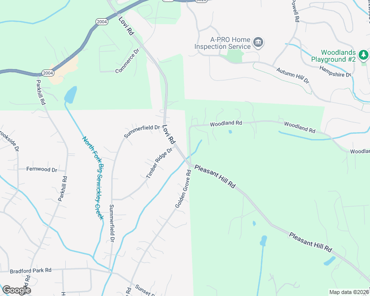 map of restaurants, bars, coffee shops, grocery stores, and more near 1125 Woodland Road in Baden