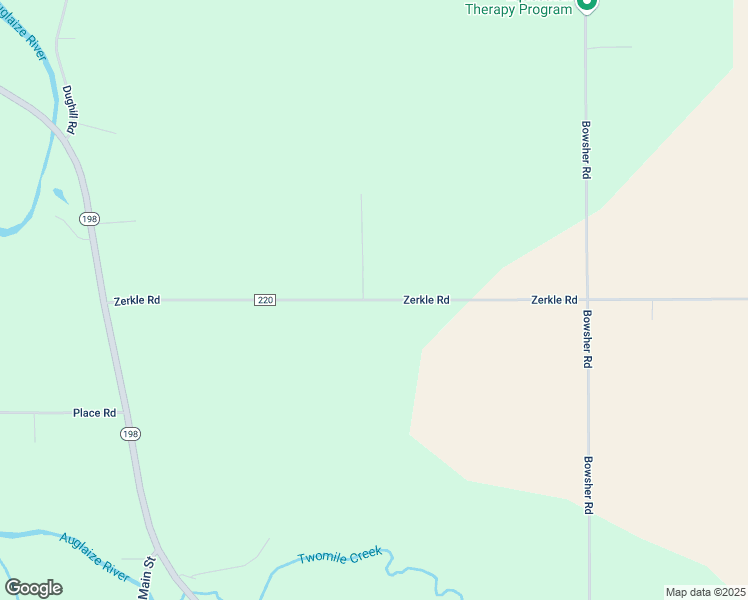 map of restaurants, bars, coffee shops, grocery stores, and more near Township Highway 220 in Fort Shawnee