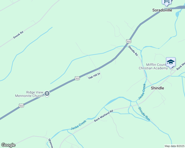 map of restaurants, bars, coffee shops, grocery stores, and more near in McClure