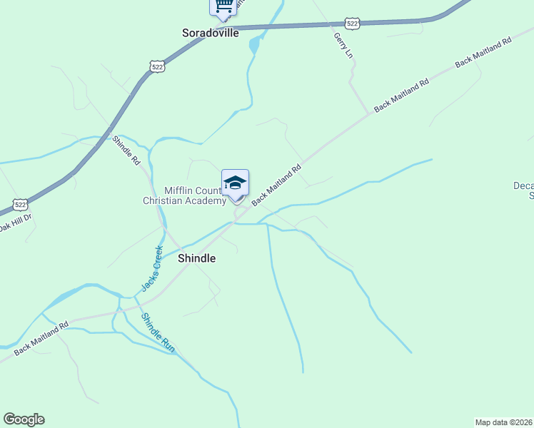 map of restaurants, bars, coffee shops, grocery stores, and more near 88-90 Copes Lane in McClure