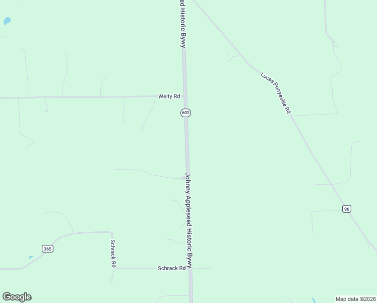 map of restaurants, bars, coffee shops, grocery stores, and more near 3238 Ohio 603 in Lucas