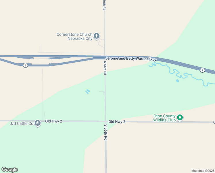 map of restaurants, bars, coffee shops, grocery stores, and more near 169 North 56th Road in Nebraska City