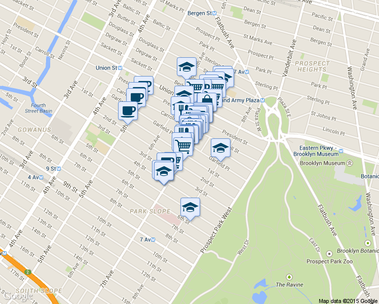 map of restaurants, bars, coffee shops, grocery stores, and more near in Brooklyn